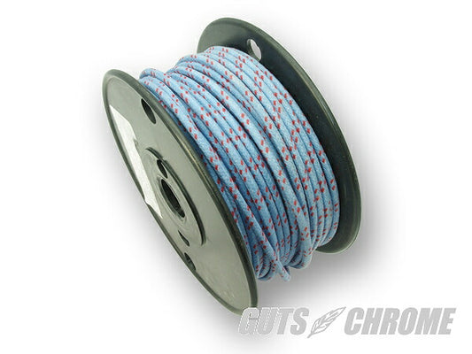 クロスカバーワイヤー16ゲージ 青X赤 1m売リ