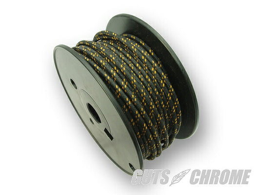 クロスカバーワイヤー16ゲージ 黒X橙 1m売リ