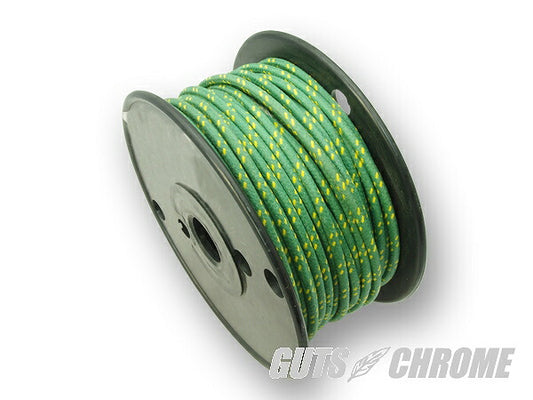 クロスカバーワイヤー16ゲージ 緑X黄 1m売リ