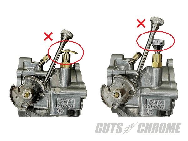 Bia Rail Stainless Long Idle Screw for S&S E Carb
