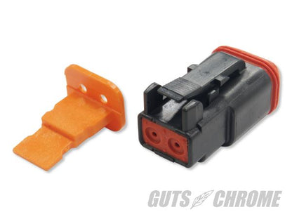 Deutsch DT Series Connector, Male, 2-pin, Black