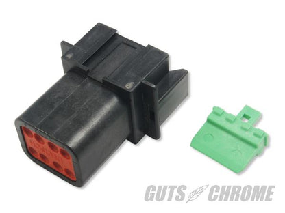 Deutsch DT Series Connector, Female, 8-Pin, Black