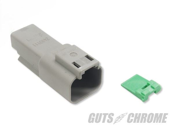 Deutsch DT Series Connector, Female, 2-Pin, Gray
