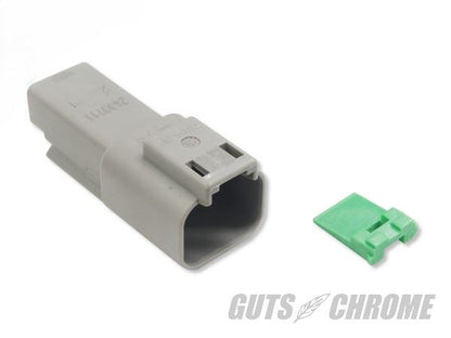 Deutsch DT Series Connector, Female, 2-Pin, Gray