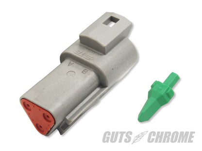 Deutsch DT Series Connector, Female, 3-Pin, Gray