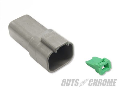 Deutsch DT Series Connector, Female, 4-Pin, Gray