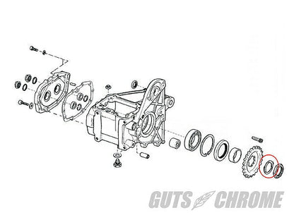 Mainshaft Sprocket Nut Lock Tab 80-83FLT