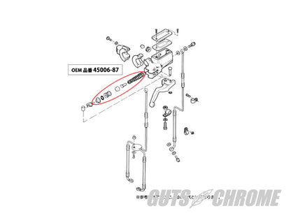 フロントマスターシリンダリビルドキット ボア径11/16” 87-95年FLT/FLH 92-95年FXD 87-90年FXRT/FXRS-SP/FXRS-CON 補修部品