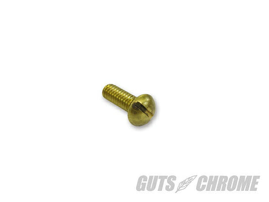 Slotted Screw, Brass, 1/4-20