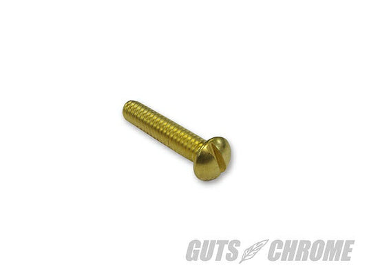 Slotted Screw Brass 1/4-20x1-1/4