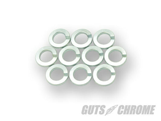 Spring Washer, Zinc, 1/4", Pack of 10