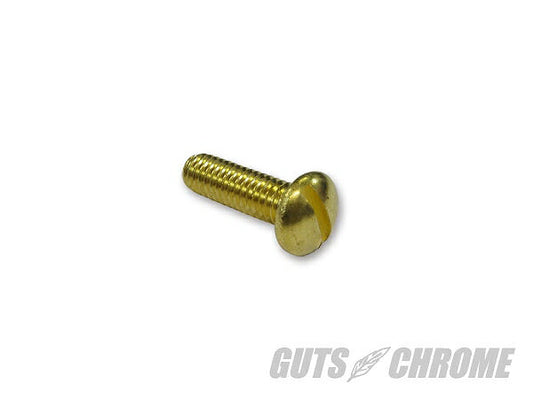 Slotted Screw Brass 5/16-18x1 inch