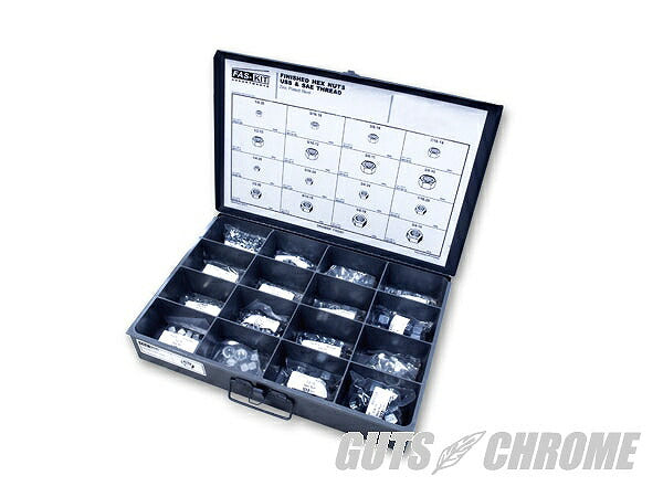 Hex Nut Set, 1/4-3/4 Sizes, Zinc
