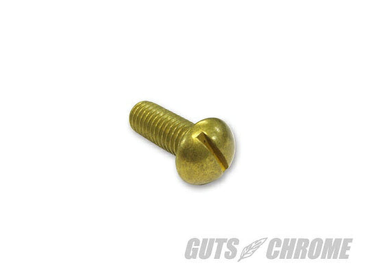 Slotted Screw Brass 3/8-16 x 1 inch