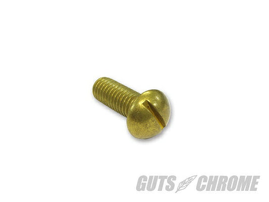 Slotted Screw Brass 3/8-16x1-1/2 inch