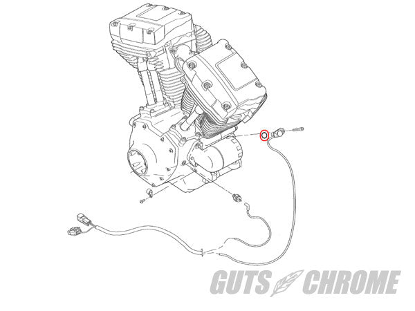 Crank Position Sensor O-Ring 99up TC Twin Cam Replacement Part