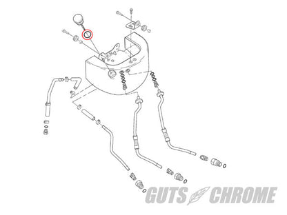 Oil Tank Dipstick O-Ring 00-06 Softail Replacement Part