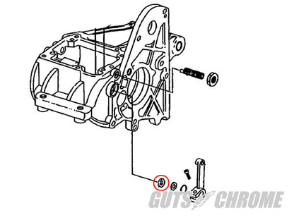 Shifter Shaft Oil Seal, Double Lip, 80-06 BT Big Twin, Replacement Part
