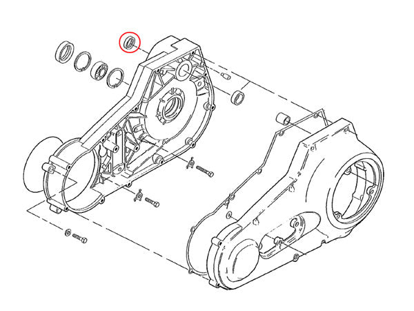 Inner Primary Starter Shaft Oil Seal, 1 pc, 94-06 Big Twin, Repair Part