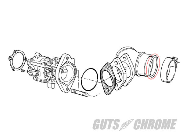 インテークマニホールド Oリング ヴァイトン 1個入 55-77 FX/XL 補修部品