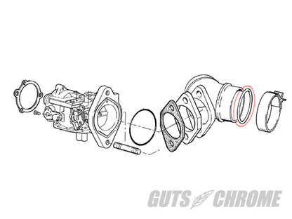インテークマニホールド Oリング ヴァイトン 1個入 55-77 FX/XL 補修部品
