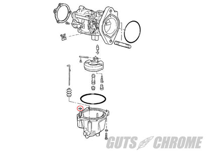 【アウトレット】ケイヒンバタフライ フロートボウルバルブ Oリング 76-78年前期BTビッグツイン XLスポーツスター 補修部品