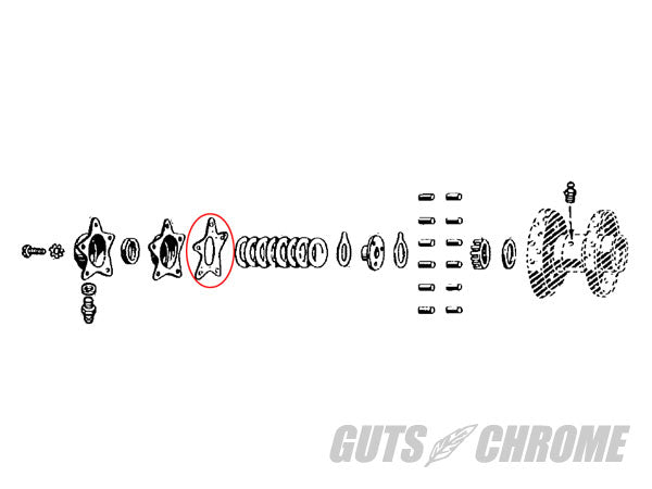 ホイールベアリングカバーガスケットスターハブ 36-66年EL/FL フロント/リア 37-48年ULフロント/リア 35-52年WLリア 補修部品
