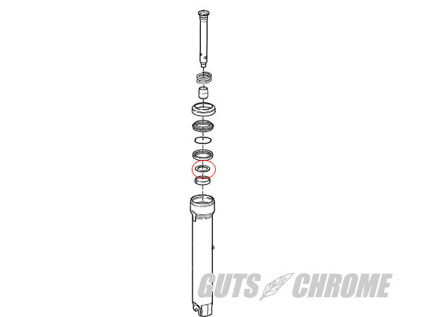 フォークシールワッシャー 49mm 06up ダイナ/01up V-ROD 補修部品