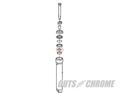 フォークシールワッシャー 49mm 06up ダイナ/01up V-ROD 補修部品
