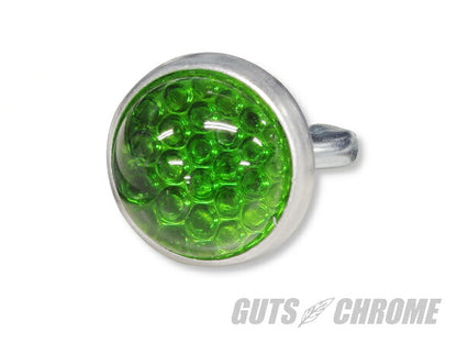 レッドフォックス ガラスレンズリフレクター ラウンドカット グリーン 24.5mm