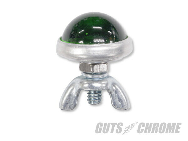 レッドフォックス ガラスレンズリフレクター ラウンドカット グリーン 24.5mm