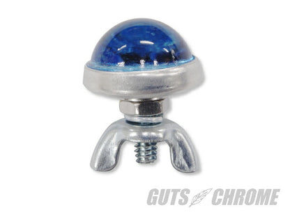 レッドフォックス ガラスレンズリフレクター ラウンドカット ブルー 24.5mm