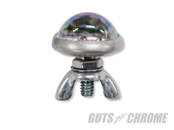レッドフォックス ガラスレンズリフレクター ラウンドカット レインボー 24.5mm