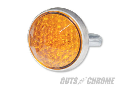 レッドフォックス ガラスレンズリフレクター プリズムカット アンバー 24.5mm 1個