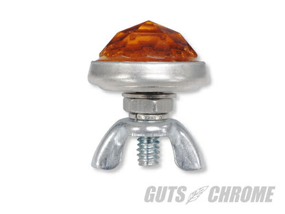 レッドフォックス ガラスレンズリフレクター プリズムカット アンバー 24.5mm 1個