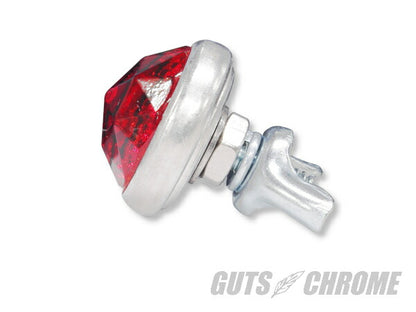 Red Fox Glass Lens Reflector Prism Cut Red 24.5mm 1 pc.
