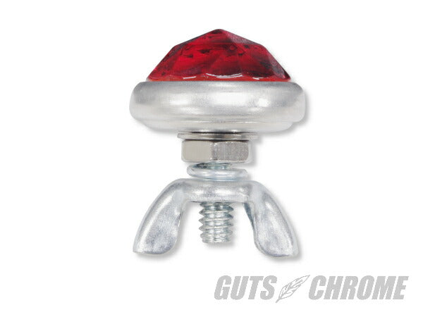 Red Fox Glass Lens Reflector Prism Cut Red 24.5mm 1 pc.