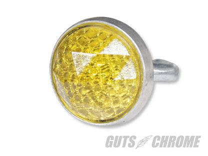 レッドフォックス ガラスレンズリフレクター プリズムカット イエロー 24.5mm 1個