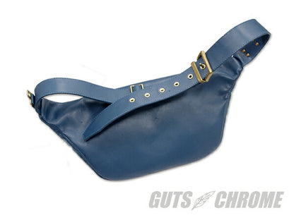 レザーウエストバッグ TYPE 1 ターコイズブルー W38cm×H17cm