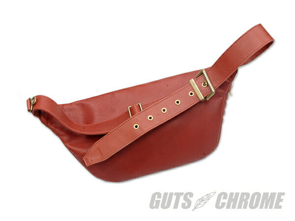 レザーウエストバッグ TYPE 1 バーミリオン W38cm×H17cm