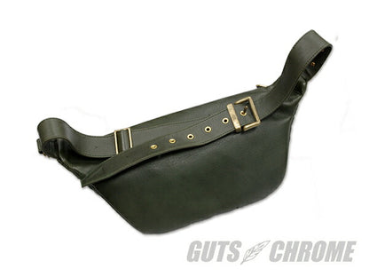 レザーウエストバッグ TYPE 1 ダークグリーン W38cm×H17cm