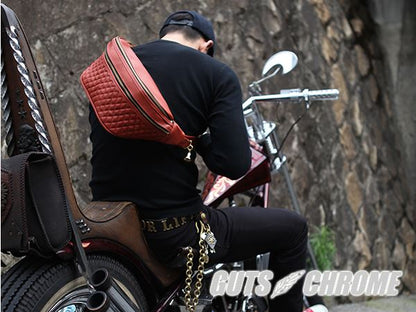 レザーウエストバッグ ベージュ タイプ1