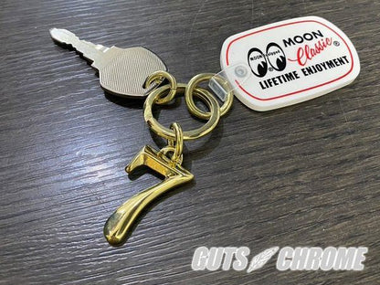 ナンバーチャーム ハイポリッシュブラス H35mm×W19mm 【 1 】