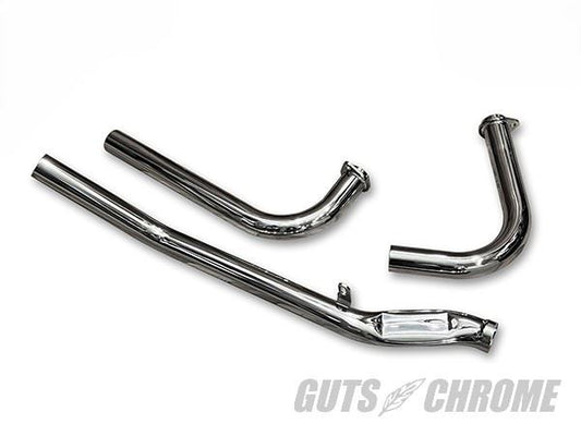 R&U Products 3-Piece Upswept Exhaust Muffler for 66-84 Shovelhead
