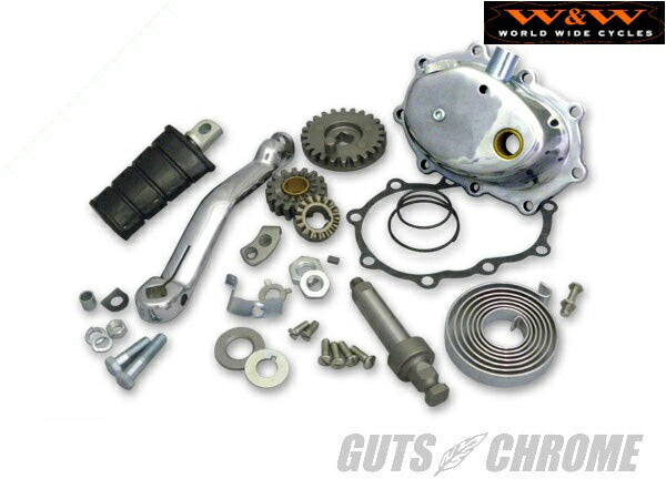 W\U0026W 4速キックスタートキット クローム