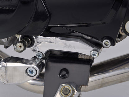 Shift Guide for Horizontal Engines - Silver Anodized