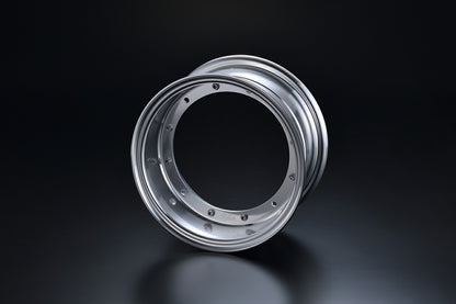 ワイドホイール 3.5J 3本スポーク シルバーアルマイト 10インチ 1輪分