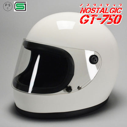 GT750 ヘルメット 族ヘル シールド おまけ付き ノスタルジック GT-750  送料無料！！ XLサイズチークパッドセット