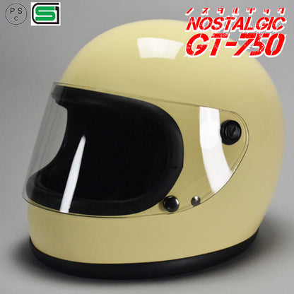 GT750 ヘルメット 族ヘル シールド おまけ付き ノスタルジック GT-750  送料無料！！ XLサイズチークパッドセット