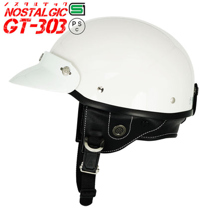 GT303 Poly-Helmet Police Helmet Nostalgic GT-303 with Short Visor